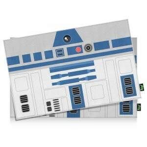 Jogo Americano Geek Side Faces R2-D2 azul - 2 peças - Yaay