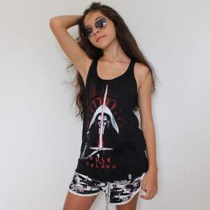 Camiseta Regata Feminina KYLO REN - Produto Oficial Star Wars - Cor Preta - STUDIO GEEK